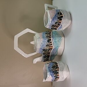 Vintage Handcrafted Art Studio Pottery Tea Set S. MacMillan